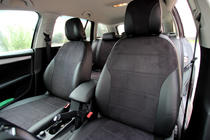 Skoda Octavia III A7 2013-2019 Autositzbezüge Kunstleder+Stoff+Alcantara Antara A001 (kompletter Innenraum) Foto 12