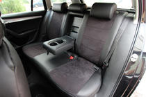 Skoda Octavia III A7 2013-2019 Autositzbezüge Kunstleder+Stoff+Alcantara Antara A001 (kompletter Innenraum) Foto 3