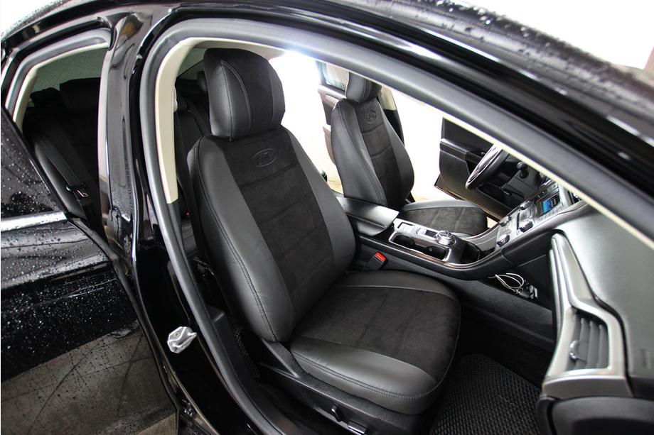 Ford Fusion 2012-2020 Autositzbezüge Kunstleder+Stoff+Alcantara Antara A001 (kompletter Innenraum) Image