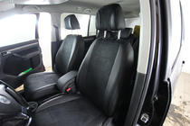 Volkswagen Touran 2003-2010 Autositzbezüge Kunstleder+Stoff+Alcantara Antara A001 (kompletter Innenraum) Foto 11