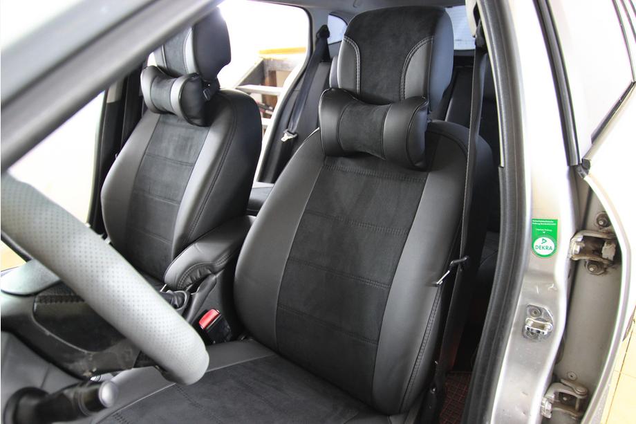 Renault Megane III 2009-2016 Autositzbezüge Kunstleder+Stoff+Alcantara Antara A001 (kompletter Innenraum) Foto 4