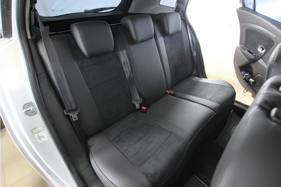 Renault Megane III 2009-2016 Autositzbezüge Kunstleder+Stoff+Alcantara Antara A001 (kompletter Innenraum) Foto 3