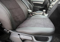 Skoda Octavia II A5 2010-2013 Autositzbezüge Kunstleder+Stoff+Alcantara Antara A001 (kompletter Innenraum) Foto 21