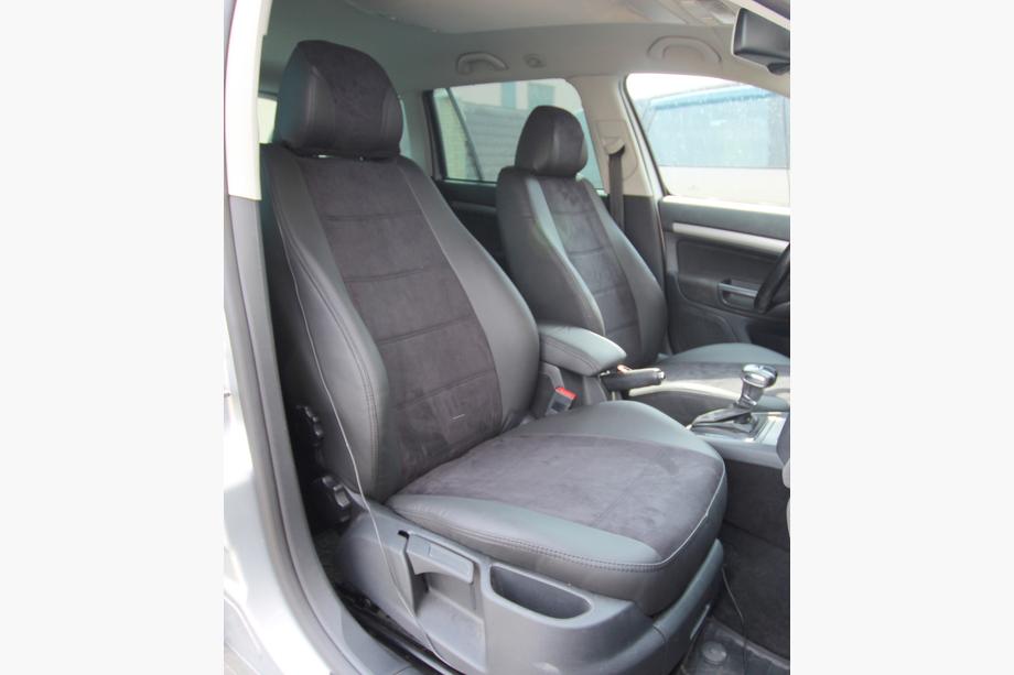 Skoda Octavia II A5 2010-2013 Autositzbezüge Kunstleder+Stoff+Alcantara Antara A001 (kompletter Innenraum) Image