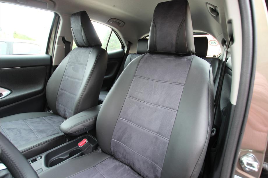 Toyota Yaris/Yaris Cross (XP210) 2020- Autositzbezüge Kunstleder+Stoff+Alcantara Antara A001 (kompletter Innenraum) Foto 12