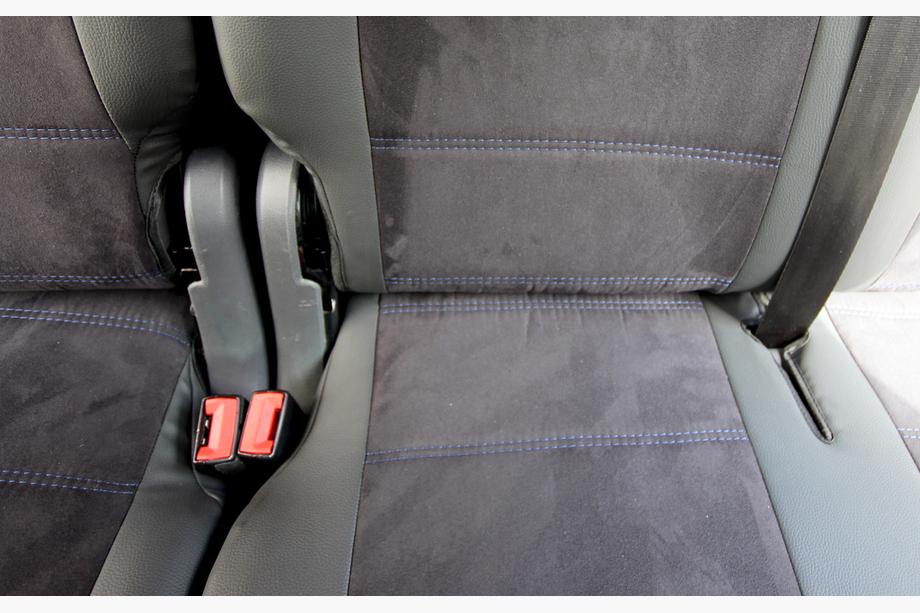 Volkswagen Caddy 2010-2015 Autositzbezüge Kunstleder+Stoff+Alcantara Antara A001b (Komplettset) Foto 6