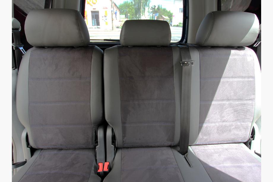 Volkswagen Caddy 2010-2015 Autositzbezüge Kunstleder+Stoff+Alcantara Antara A001b (Komplettset) Foto 7