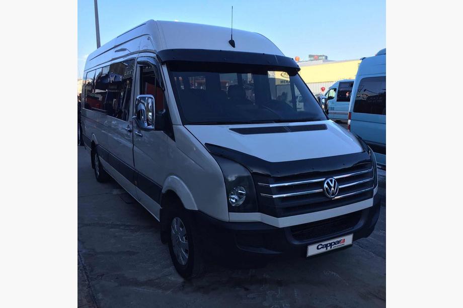 Volkswagen Crafter 2006-2016 Frontscheibenblende am Rahmen V2 (schwarz glanz, 5mm) Foto 10