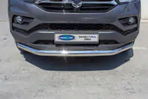 SsangYong Musso II 2018– Frontschutzbügel Texas (76mm, Edelstahl) Foto 2