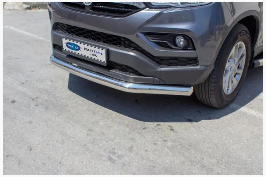 SsangYong Musso II 2018– Frontschutzbügel Texas (76mm, Edelstahl) Image