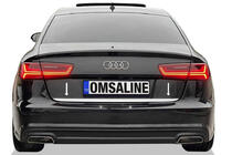 Audi A6 C8 2018–2025 Kofferraumleiste OmsaLine Edelstahl Foto 1