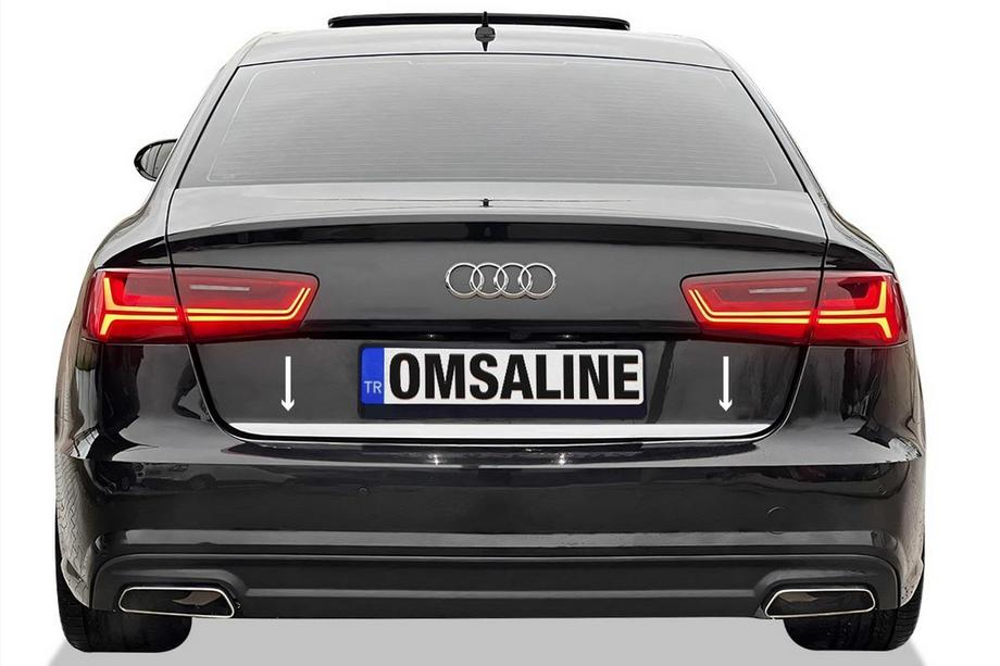 Audi A6 C8 2018–2025 Kofferraumleiste OmsaLine Edelstahl Image
