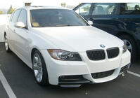 BMW 3 Series E90/E91 2005-2011 Front Flap Aufsätze DPT (für E90 M-Sport 2005-2008, Schwarz Glanz, 2 Stk) Foto 1