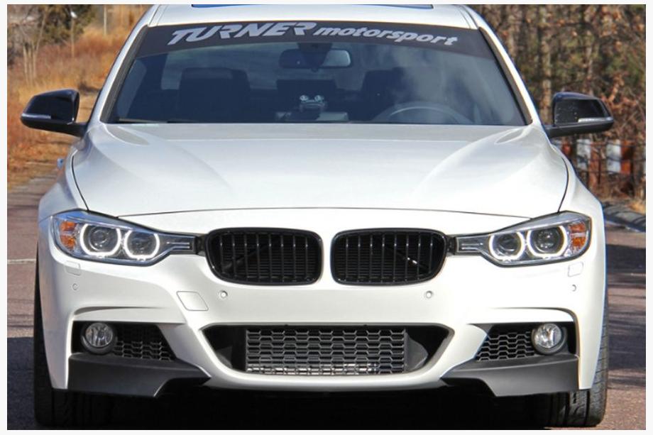 BMW 3 Series F30/F31 2012-2019 Frontspoiler Flap (schwarz) Image