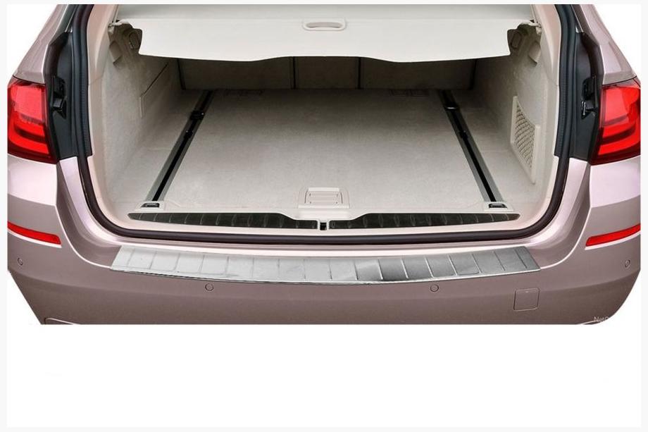BMW 5 Series F10/F11 2010–2016 Heckstoßstangenabdeckung OmsaLine (SW, Edelstahl) Foto 1