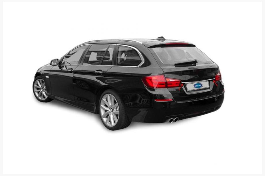 BMW 5 Series F10/F11 2010–2016 Chromleiste über dem Kennzeichen SW (Edelstahl) Image
