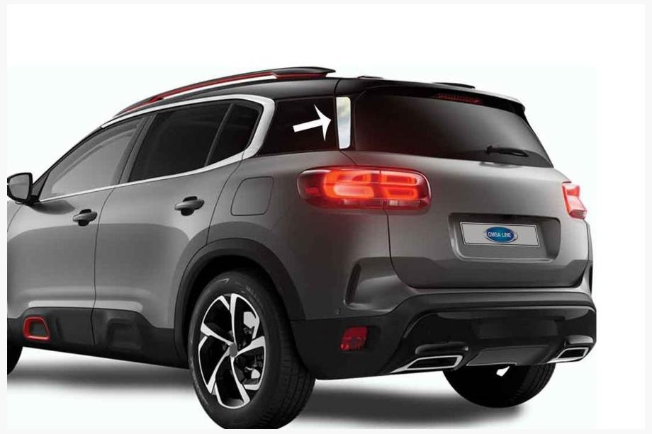 Citroen C5 Aircross 2017-2025 Chrom Abdeckungen unter Spoiler (2 Stk, Edelstahl) Image
