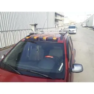 Windschutzscheibenblende (LED, Schwarz Matt) Renault Sandero 2007-2013 Foto 1