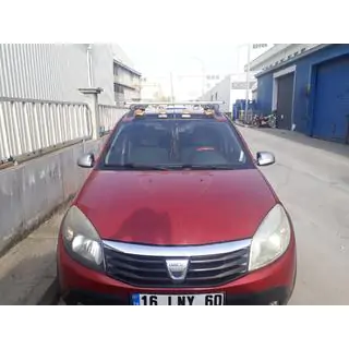 Windschutzscheibenblende (LED, Schwarz Matt) Renault Sandero 2007-2013 Foto 2