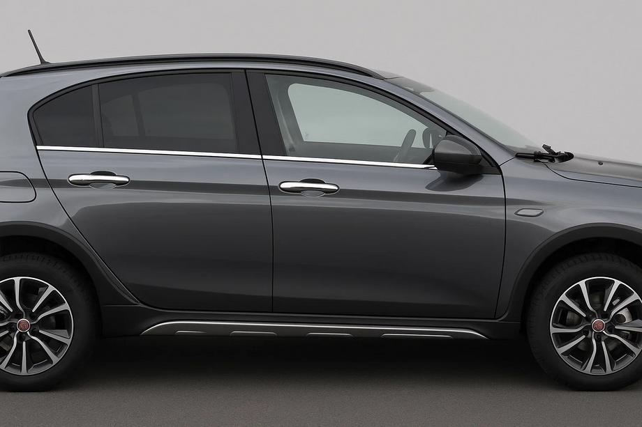 Fiat Tipo Cross 2021- Fensterleisten unten Edelstahl Carmos - Türkischer Edelstahl Image