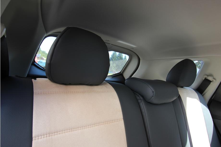 Nissan X-trail T32/Rogue 2014-2021 Autositzbezüge Kunstleder+Stoff+Alcantara Antara A0013 (Komplettset) Foto 3
