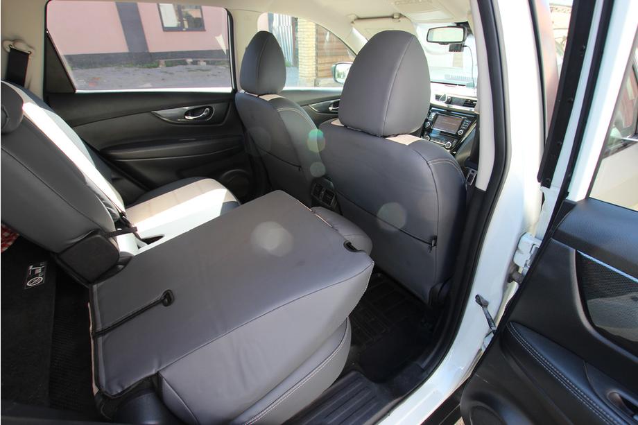 Nissan X-trail T32/Rogue 2014-2021 Autositzbezüge Kunstleder+Stoff+Alcantara Antara A0013 (Komplettset) Foto 5