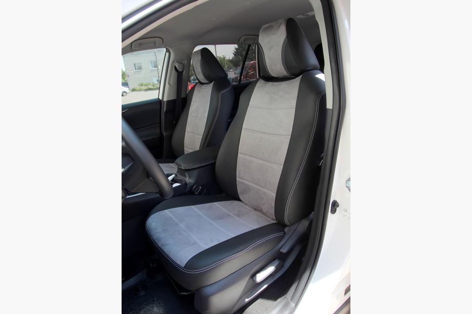 Toyota Rav 4 2019–2025 Autositzbezüge Kunstleder+Stoff+Alcantara Antara A0010 (Komplettset) Foto 6