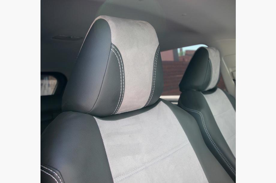 Toyota Rav 4 2019–2025 Autositzbezüge Kunstleder+Stoff+Alcantara Antara A0010 (Komplettset) Foto 13