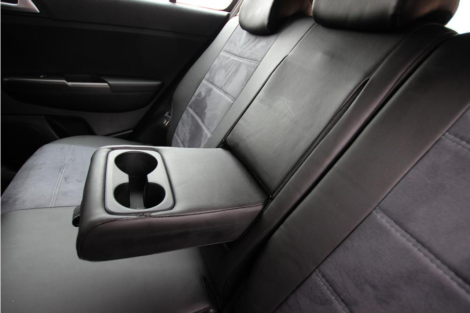 Kia Sportage 2021- Autositzbezüge Kunstleder+Stoff+Alcantara Antara A0010 (Komplettset) Foto 8