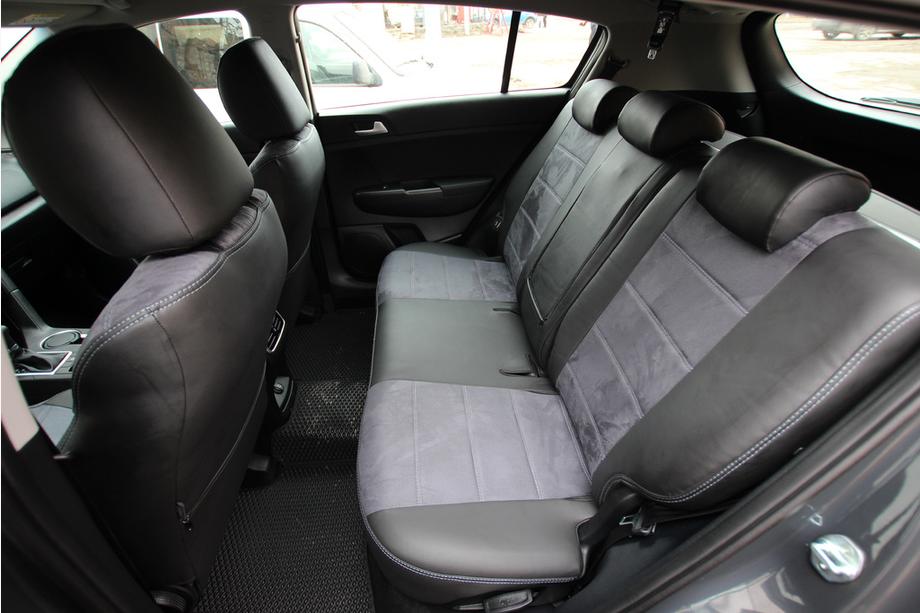 Kia Sportage 2021- Autositzbezüge Kunstleder+Stoff+Alcantara Antara A0010 (Komplettset) Foto 4