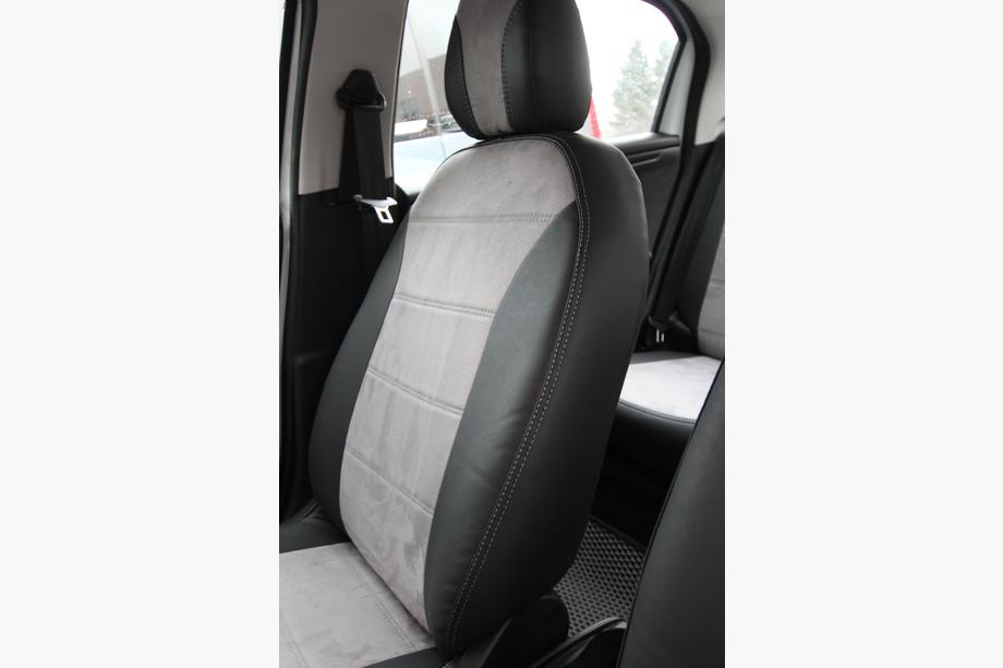 Citroen C-Elysee 2013-2022 Autositzbezüge Kunstleder+Stoff+Alcantara Antara A0010 (Komplettset) Foto 7