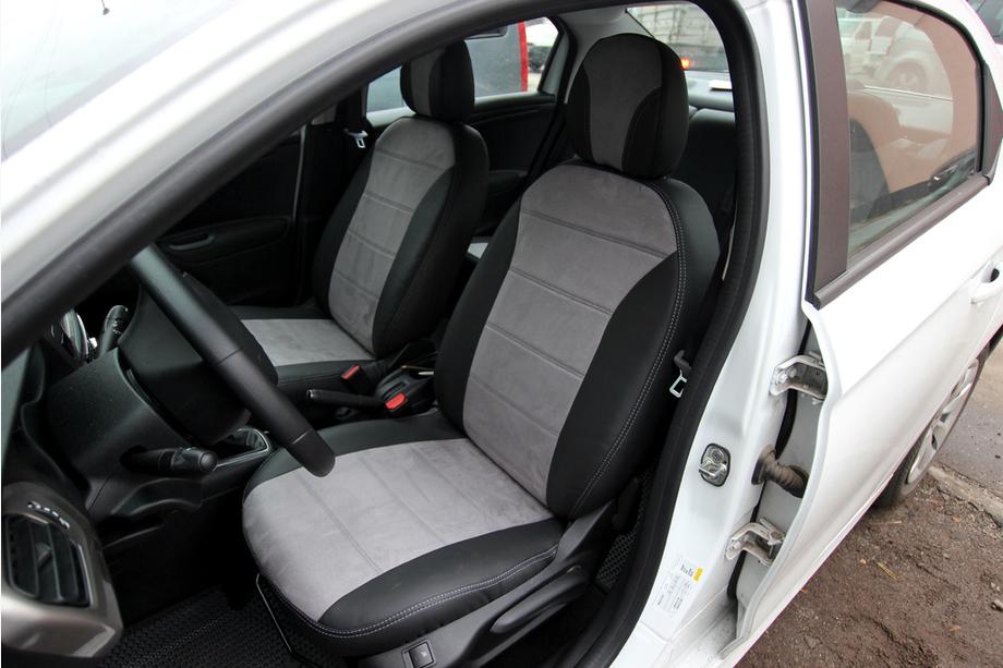 Citroen C-Elysee 2013-2022 Autositzbezüge Kunstleder+Stoff+Alcantara Antara A0010 (Komplettset) Foto 8