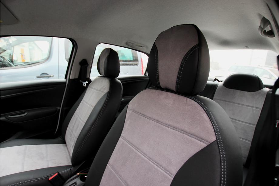 Citroen C-Elysee 2013-2022 Autositzbezüge Kunstleder+Stoff+Alcantara Antara A0010 (Komplettset) Foto 9