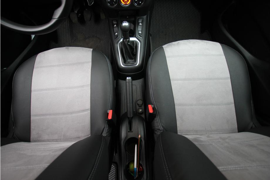 Citroen C-Elysee 2013-2022 Autositzbezüge Kunstleder+Stoff+Alcantara Antara A0010 (Komplettset) Foto 10