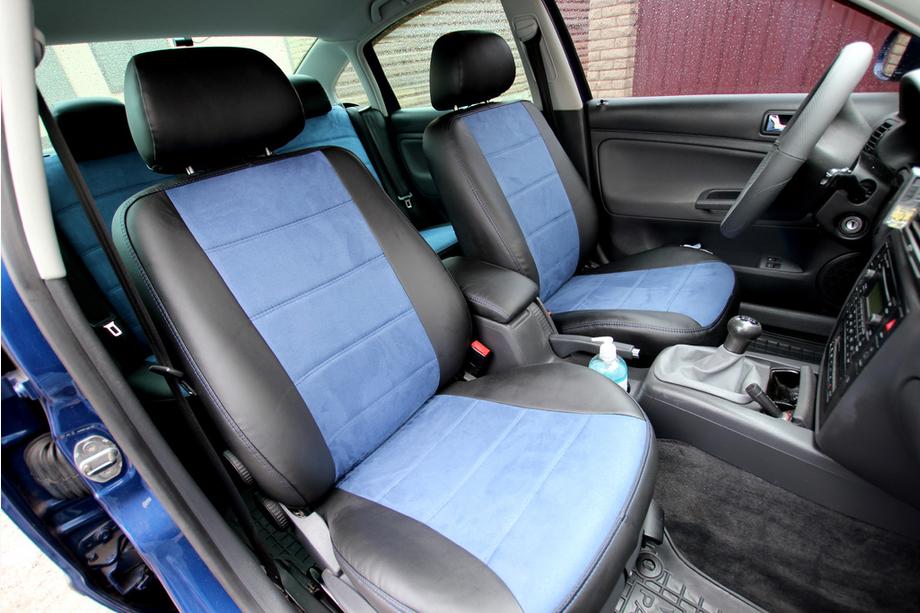 Volkswagen Passat B5 1997-2005 Autositzbezüge Kunstleder+Stoff+Alcantara Antara A006 (Komplettset) Foto 1