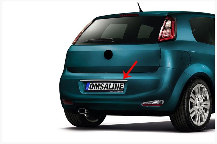 Fiat Punto Grande/EVO 2006-2018 Chromleiste über dem Kennzeichen (Edelstahl) Image