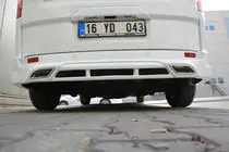 Ford Custom 2013-2022 Heckstoßstangenabdeckung (grundiert zum Lackieren) Foto 3