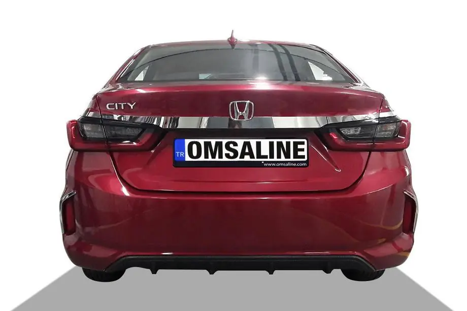 Honda City 2021- Chromleiste über dem Kennzeichen SD (3 Stk, Edelstahl) Image