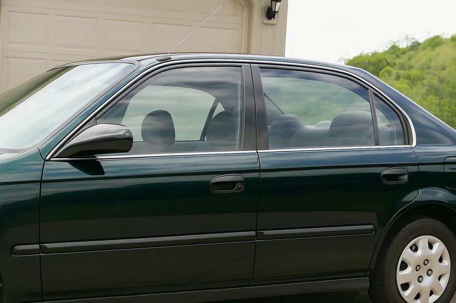 Honda Civic 1995-2001 Fensterzierleisten außen Edelstahl (4 Stk) Image