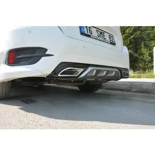 Heckdiffusor für Heckstoßstange (Meliset, in Wagenfarbe) Honda Civic Sedan X 2016-2021 Foto 1