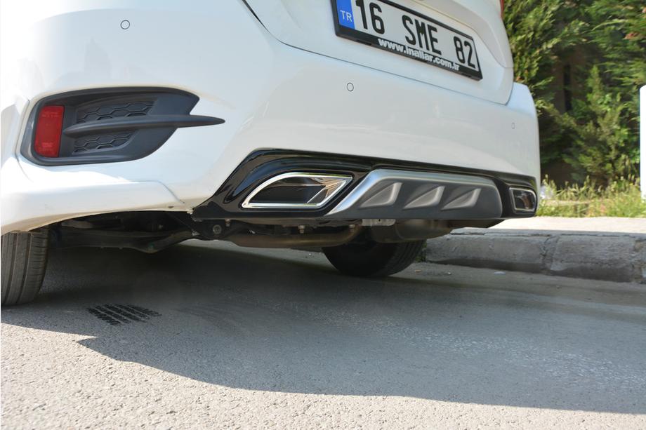Honda Civic Sedan X 2016-2021 Heckdiffusor für Heckstoßstange (Meliset, in Wagenfarbe) Image