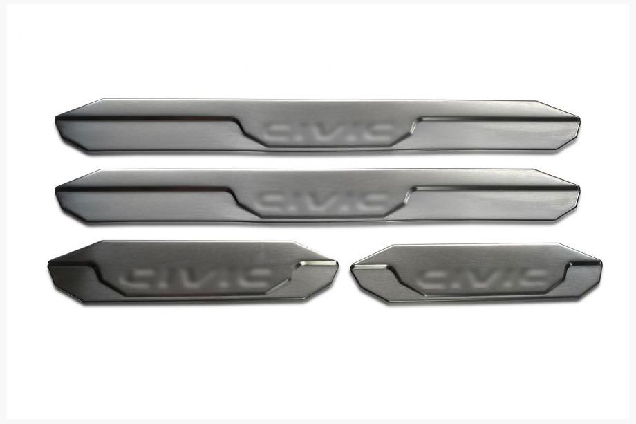 Honda Civic Sedan IX 2011-2016 Einstiegsleisten OmsaLine V2 (4 Stk, Edelstahl) Image