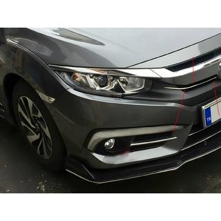 Chrom Kühlergrill Blenden (2 Stk, Edelstahl) Honda Civic Sedan 2021- Foto 1