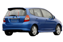 Honda FIT/Jazz 2002-2008 Chromleiste über dem Kennzeichen (Edelstahl) Foto 1