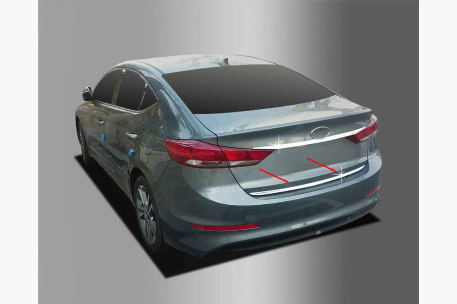 Hyundai Elantra (AD) 2015-2020 Kofferraumleiste Edelstahl Foto 3