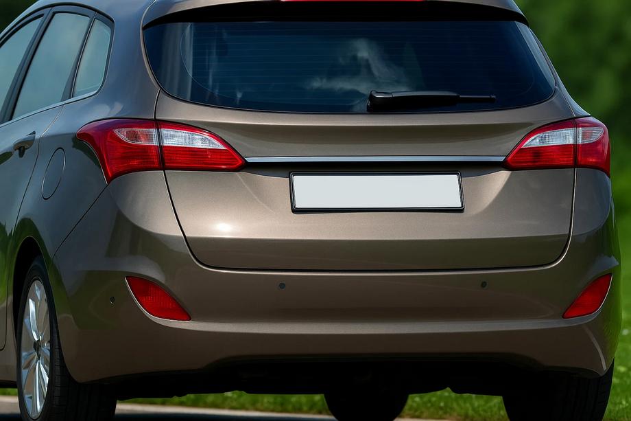 Hyundai I-30 2012-2017 Chromleiste über dem Kennzeichen (SW, Edelstahl) Image