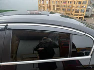 Volkswagen Passat B6 2006-2012 Windabweiser mit Chromleisten SD (EU, 4 Stk, Niken) Foto 2