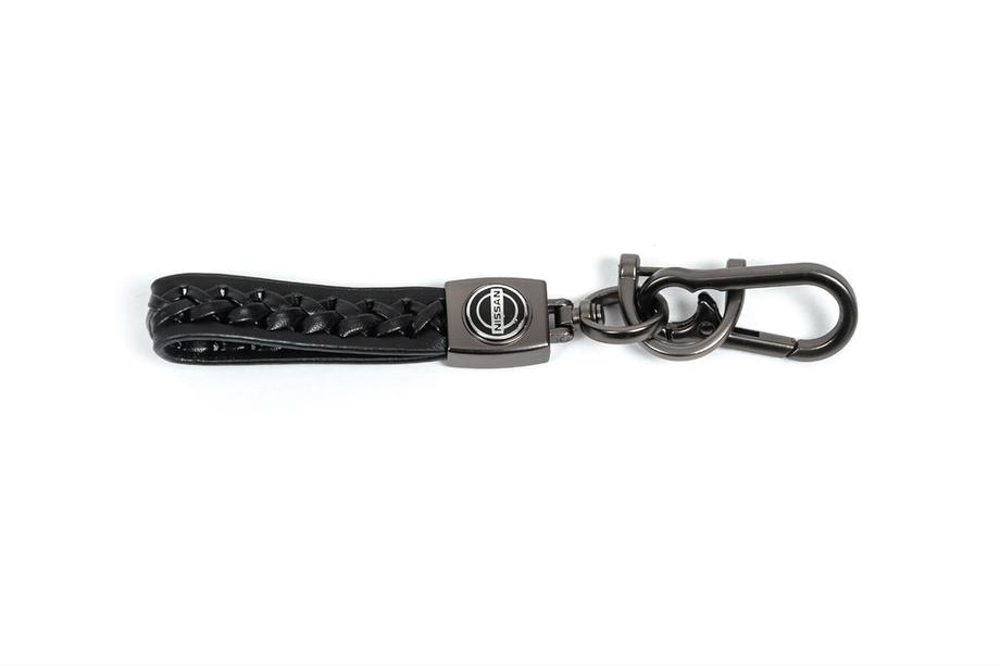 Nissan Leder Schlüsselanhänger V2 mit Nissan Logo Image