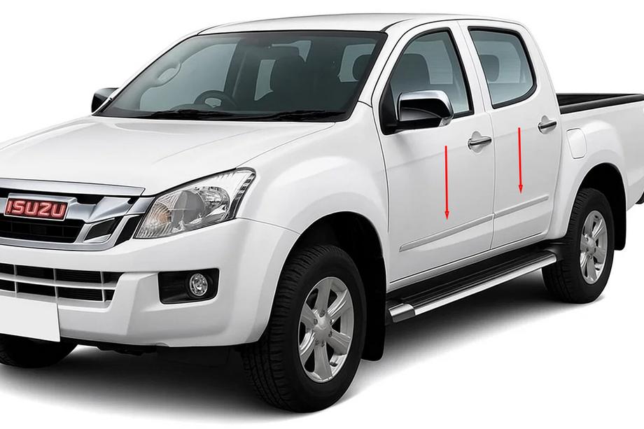 Isuzu D-Max 2011-2019 Türleisten OmsaLine Edelstahl Image