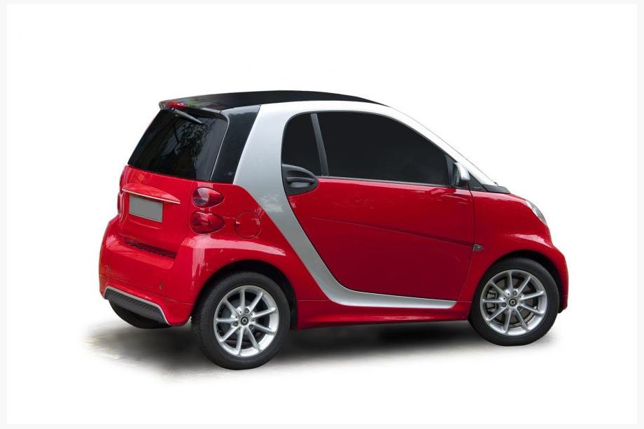 Smart 2007-2014 Chromleiste über dem Kennzeichen Image